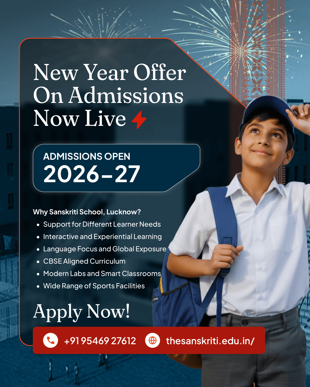 TSS Admissions pop up